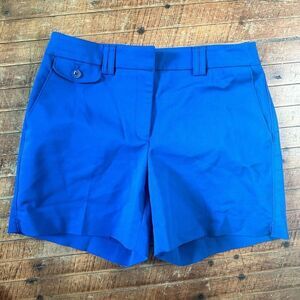 White House Black Market blue 5” beachy normcore shorts